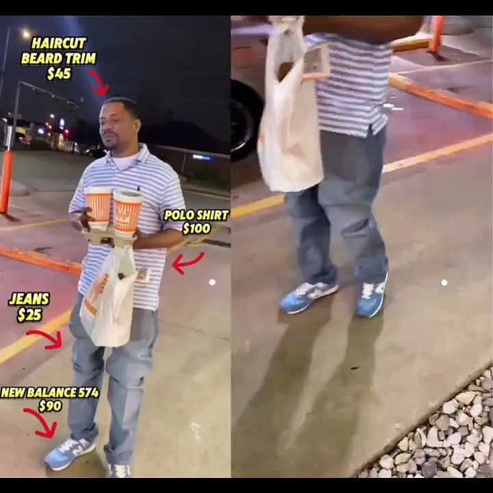 Women clown man for wearing polo shirt, baggy jeans, and New Balance shoes