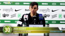 Queremos en cancha que los jugadores sean productivos Jhon Bodmer, técnico de Atlético Nacional