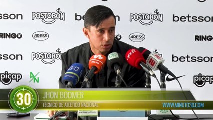 Yo quiero un equipo que agreda permanentemente Jhon Bodmer de Atlético Nacional