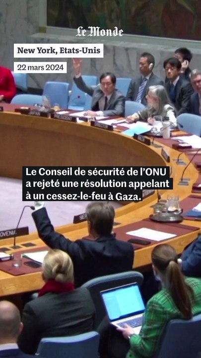 La Russie et la Chine mettent leur veto au projet de résolution appelant à un cessez-le-feu dans la bande de Gaza