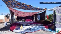 Damnificados duermen en azotea de su casa por inundación en Tuxpan