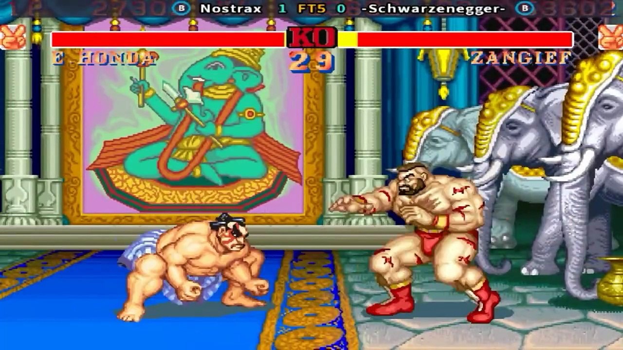 Street Fighter II'_ Champion Edition - Nostrax vs -Schwarzenegger-
