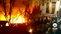 Ladrones provocan incendio en tubería de combustible en #Hidalgo