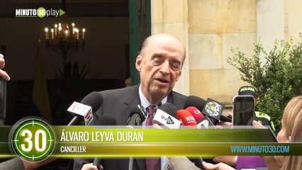 canciller Álvaro Leyva sobre el ciudadano venezolano Juan Guaidó