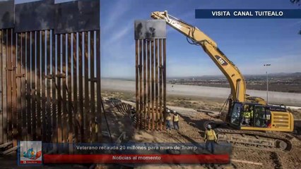 Скачать видео: Veterano recauda 20 millones de dolares para muro de Trump