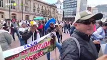 Se presentan marchas de productores arroceros en el centro de Bogotá con rumbo al Ministerio de Agricultura