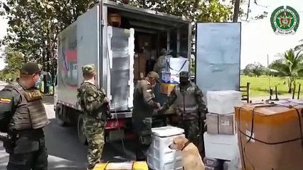 Desde Medellin enviaron paquetes de Creepy en una cava a Uraba