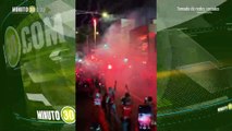 Impresionante recibimiento al Poderoso Los rojos adelantaron la alborada en Ditaires para recibir al DIM