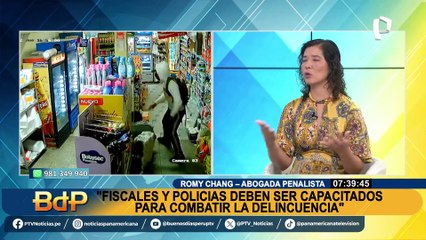 Romy Chang: “Lo mejor para luchar contra la delincuencia es que las universidades den una carrera de derecho adecuada”