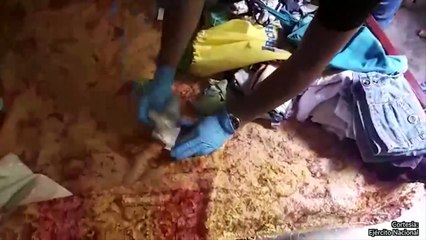 19-05-18 En Peque las autoridades incautaron numeroso material de guerra del Clan del Golfo