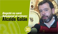 Bogotá no será funcional al crimen Alcalde Galán