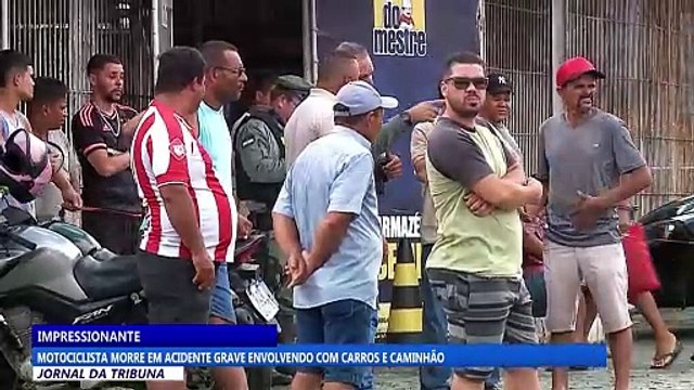 Motociclista morre em acidente grave envolvendo carros e caminhão