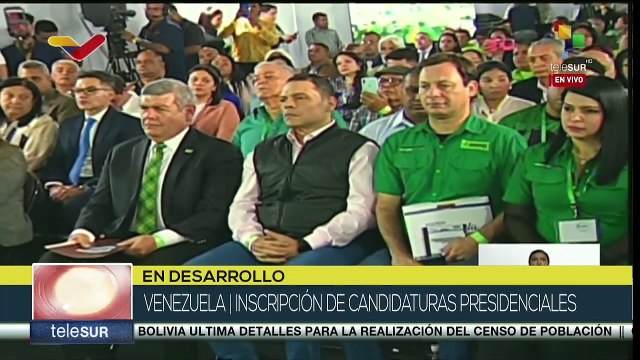 CNE de Venezuela recibe postulaciones de candidaturas presidenciales