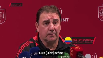 Lorenzo confirms Luis Diaz fit for Colombia