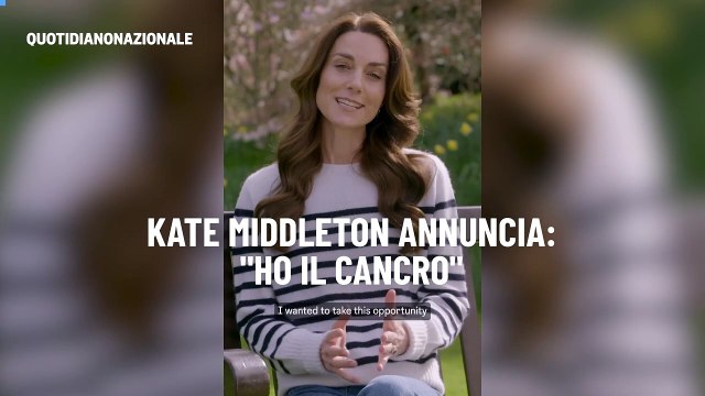Kate Middleton annuncia: Ho il cancro