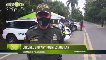 Actividades que planea la Policía Urabá para este puente festivo