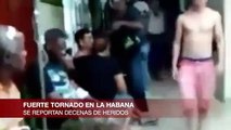 Primeras Imágenes sobre FUERTE TORNADO en La Habana