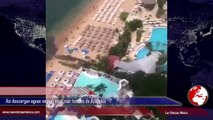 Así descargan aguas negras en el mar hoteles de Acapulco