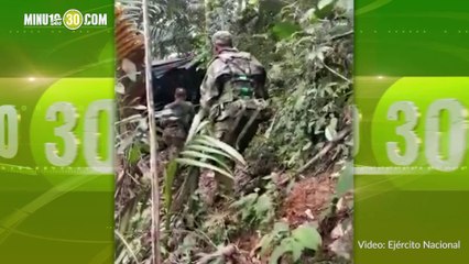 Ejército destruye un laboratorio para el procesamiento de cocaína en San Francisco, Antioquia
