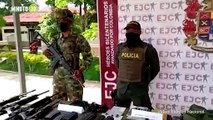 Incautan material de guerra, intendencia y explosivos del ELN en Bolívar