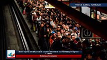 Metro reporta alta afluencia de usuarios en siete de sus 12 líneas por regreso a clasesvv