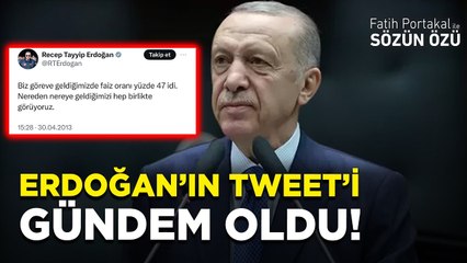 %50 FAİZ NE ANLAMA GELİYOR? ERDOĞAN 11 YIL ÖNCEKİ TWİTİ TEKRAR GÜNDEM OLDU!