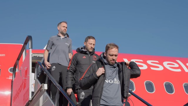 Les Diables rouges sont arrivés en Irlande (images RBFA)
