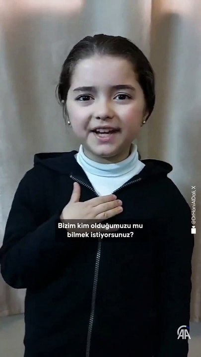 Filistinli küçük kızdan İsrail'e meydan okuyan mesaj