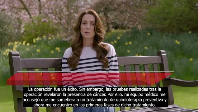 La princesa Catalina de Gales anuncia que tiene cáncer