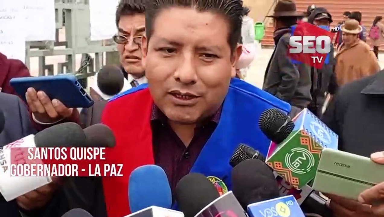 Gobernador paceño Santos Quispe se refiere al Censo