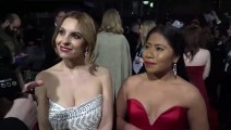 2019 BAFTAs Red Carpet – Oscar nominees Yalitza Aparicio and Marina de Tavira (Roma)