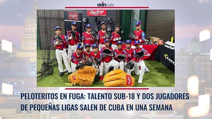 Peloteritos cubanos en fuga ¡se van desde niños!