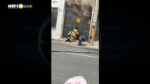 [VIDEO] Reportan incendio en una fábrica de confec
