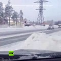 Captan modelos de limusina presidencial rusa Aurus en Siberia