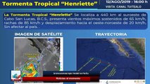 Se forma la tormenta tropical 'Henriette' en el Pacífico