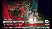 Accidente carretero en Bolivia deja al menos 24 muertos