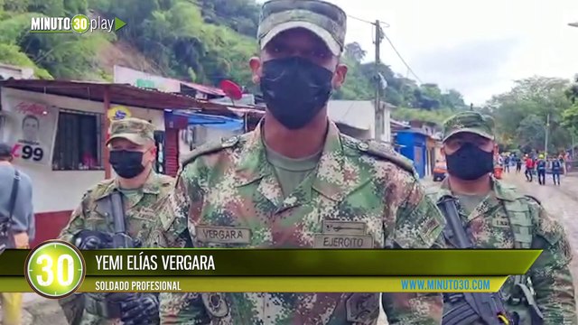 Soldado antioqueño no pudo más y se quebró El llanto y la impotencia ante la tragedia en Pereira