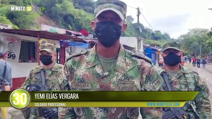 Soldado antioqueño no pudo más y se quebró El llanto y la impotencia ante la tragedia en Pereira