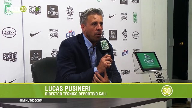 21-03-19 Lucas Pusineri entregó su balance del partido entre Atlético Nacional y Deportivo Cali
