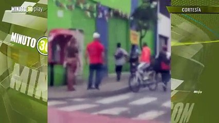 Pelea Agente de Transito y un ciudadano en Bello
