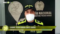 A los policías en Urabá les tiraron un artefacto explosivo. El Coronel Cortés entregó detalles de lo ocurrido