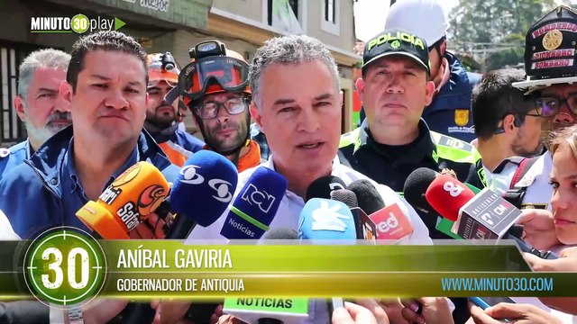5 viviendas totalmente destruidas Gobernador de Antioquia visita zona afectada por explosión en RionegrO SIN AUTOPLAY