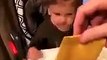 Toddler Laughs After Dad Flings Cheese Slice at His Face