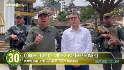 Capturado Mauricio coordinador de sicarios y aprehendido adolescente en el municipio de Jardín