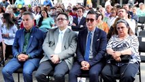 Gobernación de Antioquia develó el monumento Justicia Arrasada Holocausto Nunca Más tras 38 años de la toma del Palacio de Justicia