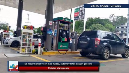 En CDMX de mejor humor y con más fluidez automovilistas cargan gasolina