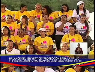 Protección para la salud realiza el balance del primer vértice de la Gran Misión Venezuela Mujer