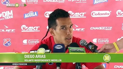 12-03-19 Diego Arias contó cómo vive antesala de su primer clásico antioqueño como jugador de Medellín