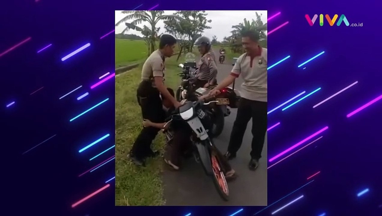 Jeritan Bocah Nangis-nangis Motornya Disita Polisi