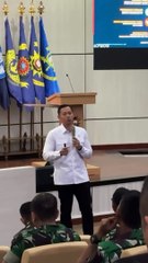 Menteri Agraria dan Tata Ruang Agus Harimurti Yudhoyono Beri Kuliah Umum di Sekolah Staf dan Komando Angkatan Laut